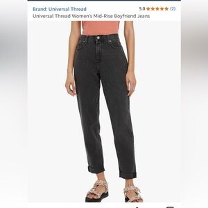 Universal Thread Black‎ Boyfriend Jeans Relaxed Fit